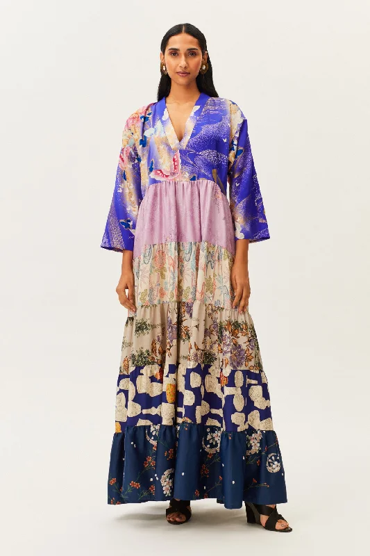 One-of-a-kind Vintage Kimono Volant Dress