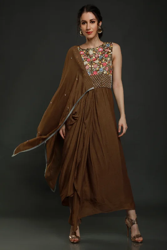 Afza Dhoti Drape Dress