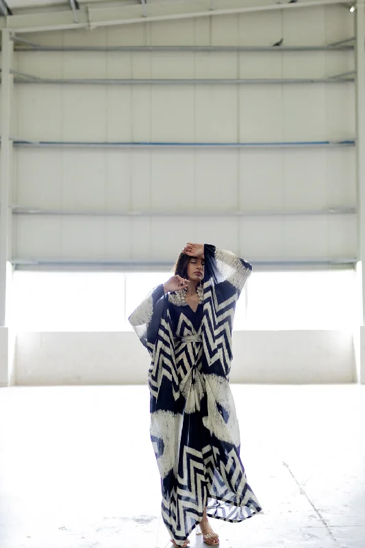 Juno Black Kaftan Dress
