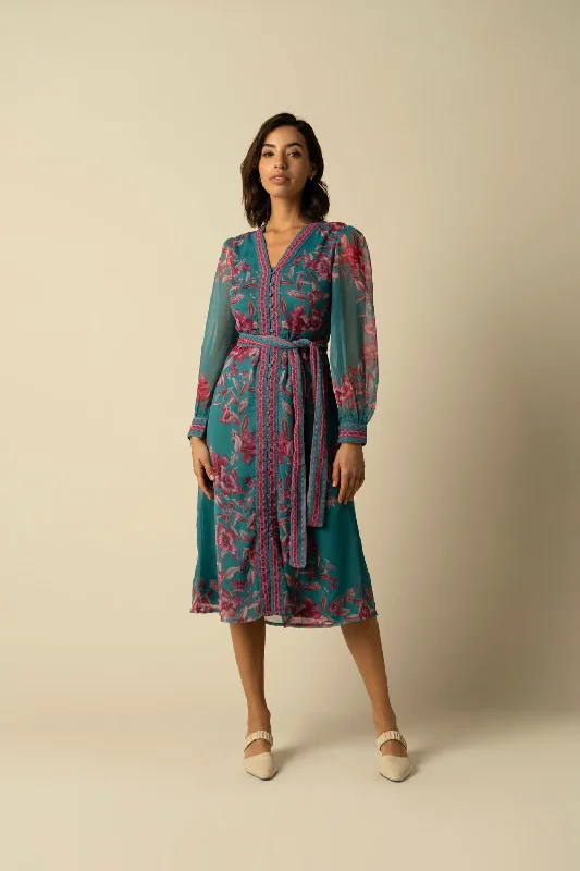 Naomi Turquoise Dress