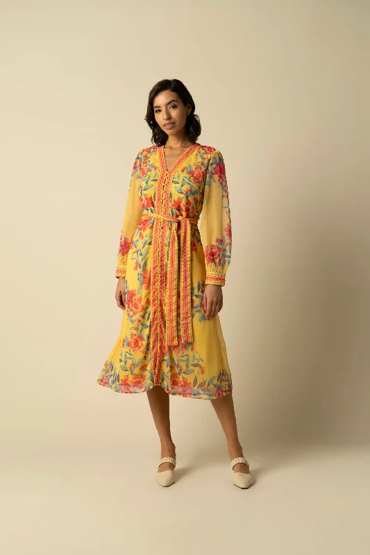 Naomi Yellow Dress