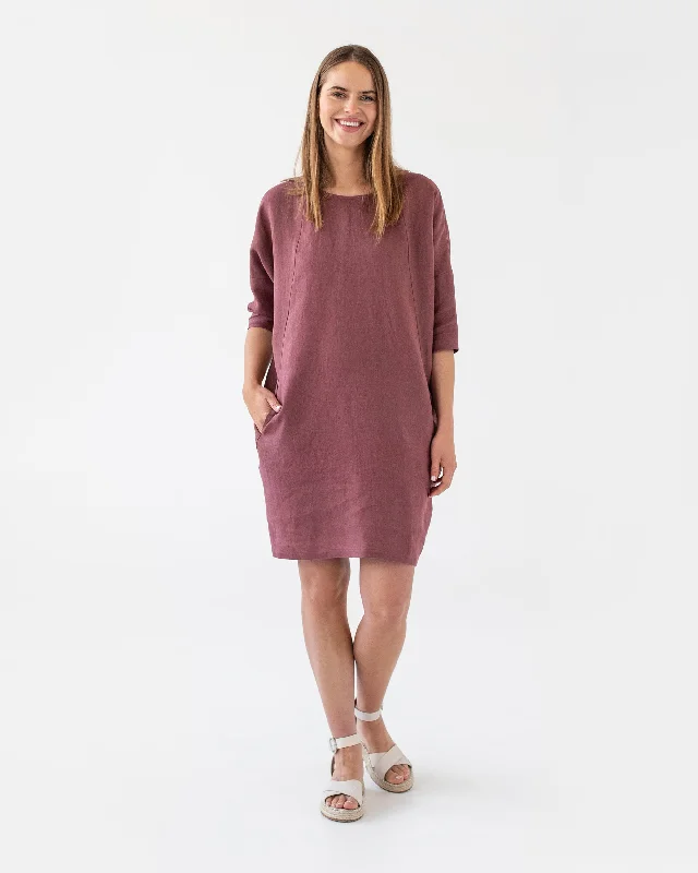 Relaxed fit linen dress ARUBA in Various colors