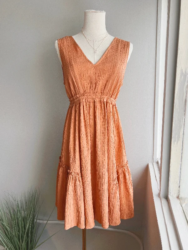 Ruffle Tie Back Dress