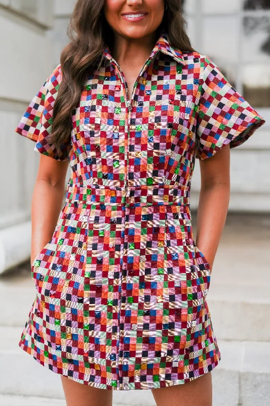 Square Rhinestone Dress - FINAL SALE
