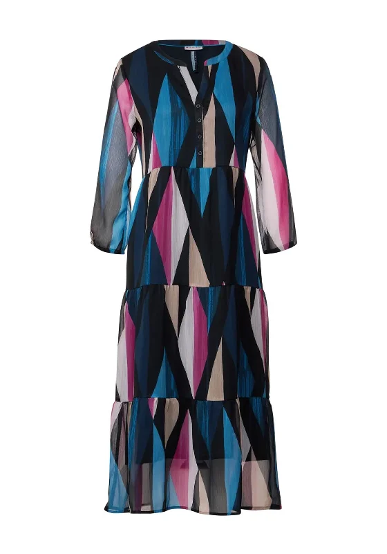 Street One Diamond Print Smock Dress, Multi