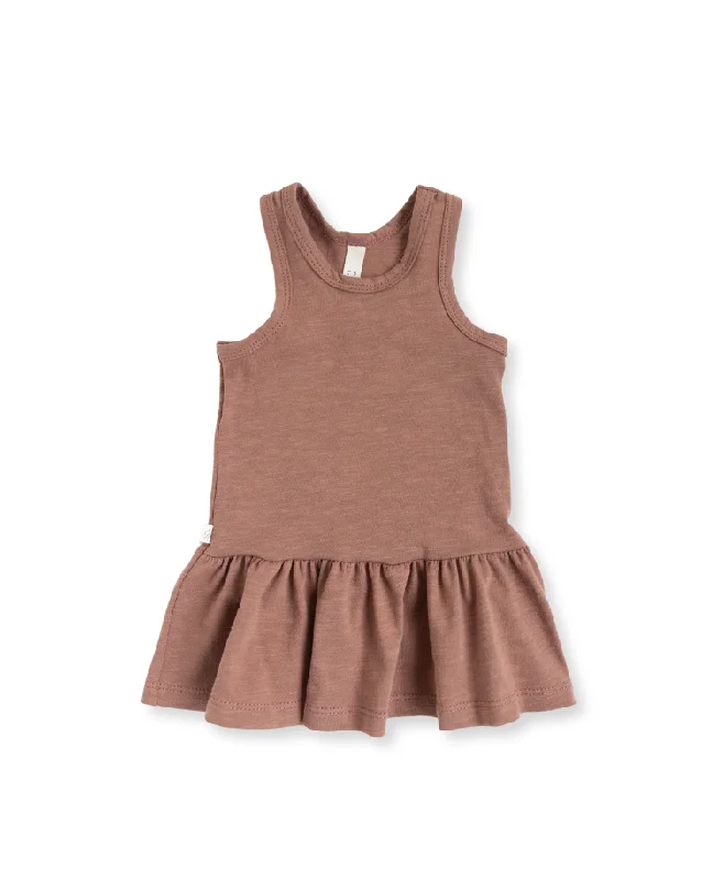 twirly tank dress - clove
