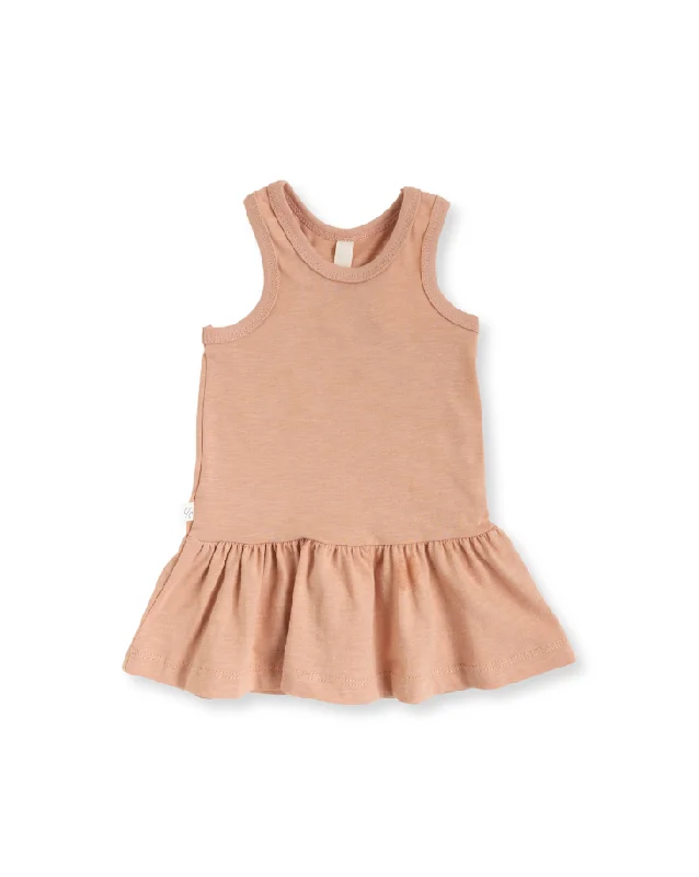 twirly tank dress - desert sand