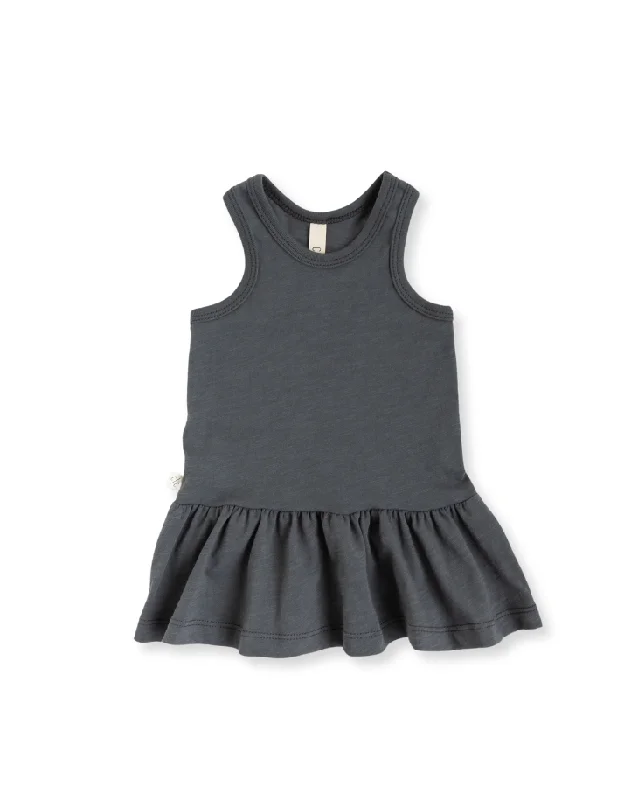 twirly tank dress - slate