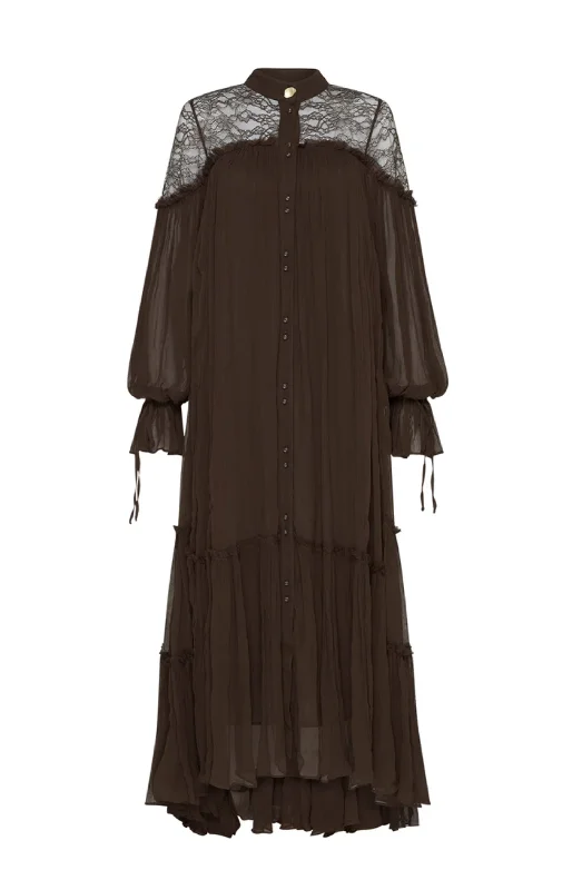 Veil Smock Lace Dress by Aje