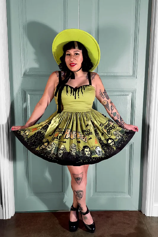 Vintage Halloween Ghosts & Ghouls Prudence Skater Dress