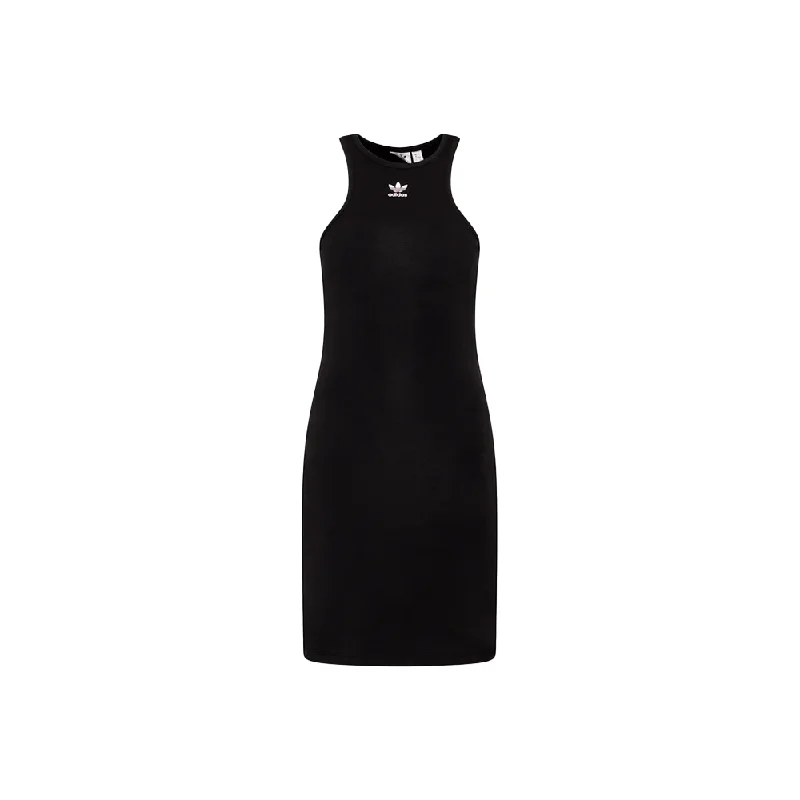 W Adicolor Essentials Ribbed Tank Dress 'Black'