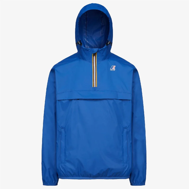 Leon - Packable Quarter Zip Rain Jacket in Blue Royal Marine