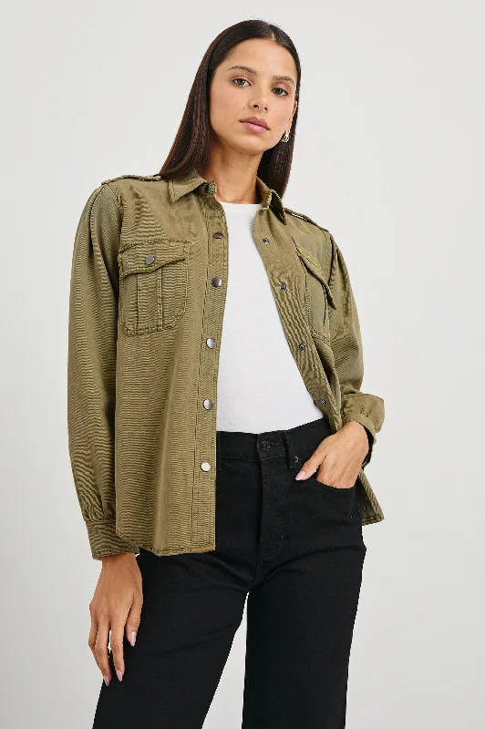 CAMERON JACKET - CANTEEN Welt Pockets Slit Pockets Flap Pockets