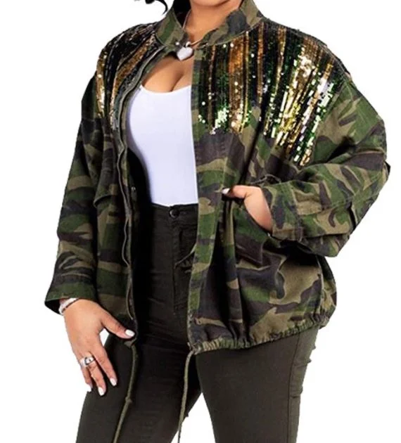 Dazzling Camoflauge Jacket Rayon Jacket Velvet Jacket Corduroy Jacket