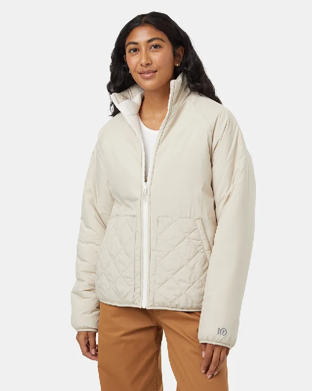 EcoLoft Reversible Short Jacket Collared Jacket Crew Neck Jacket Turtle Neck Jacket