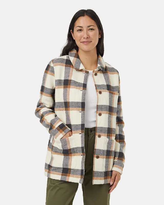 Flannel Utility Jacket Fleece Fabric Down Fabric Feather Fabric