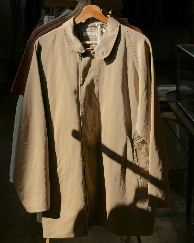 Fly Front Cotton-Linen Duster Jacket - Dune Belted Jacket Elasticated Jacket Padded Jacket Fly Front Cotton-Linen Duster Jacket - Dune Belted Jacket Elasticated Jacket Padded Jacket