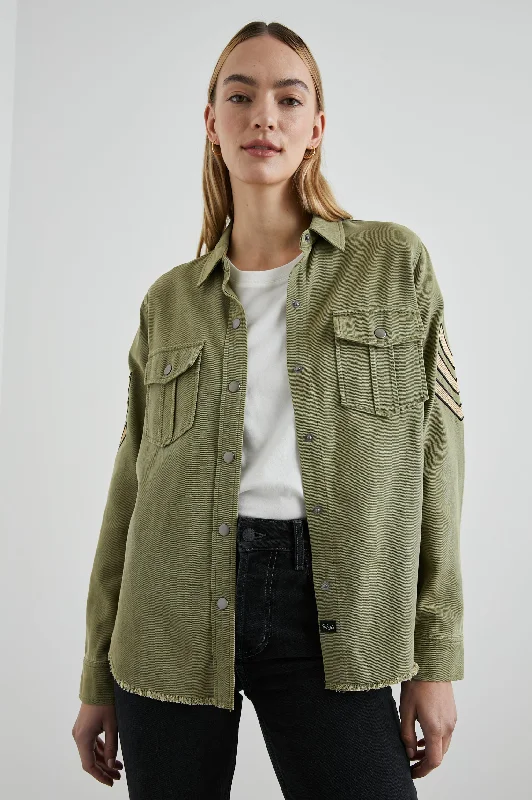 LOREN SHIRT JACKET - CANTEEN Herringbone Jacket Houndstooth Jacket Plaid Jacket