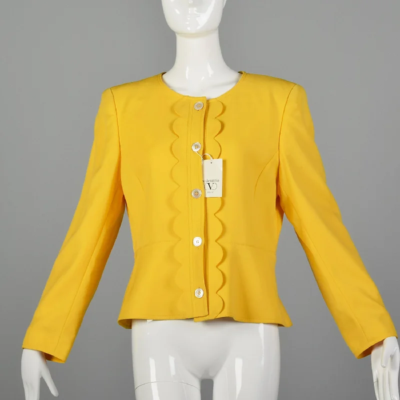Medium Valentino Miss V 1990s Jacket Print Jacket Jacquard Jacket Patchwork Jacket