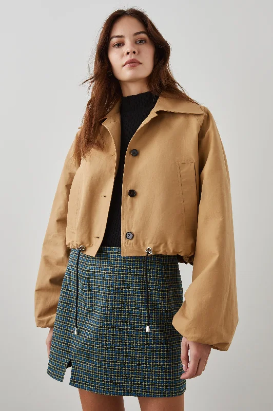 NORTH JACKET - CAMEL Mesh Jacket Canvas Jacket Denim Jacket