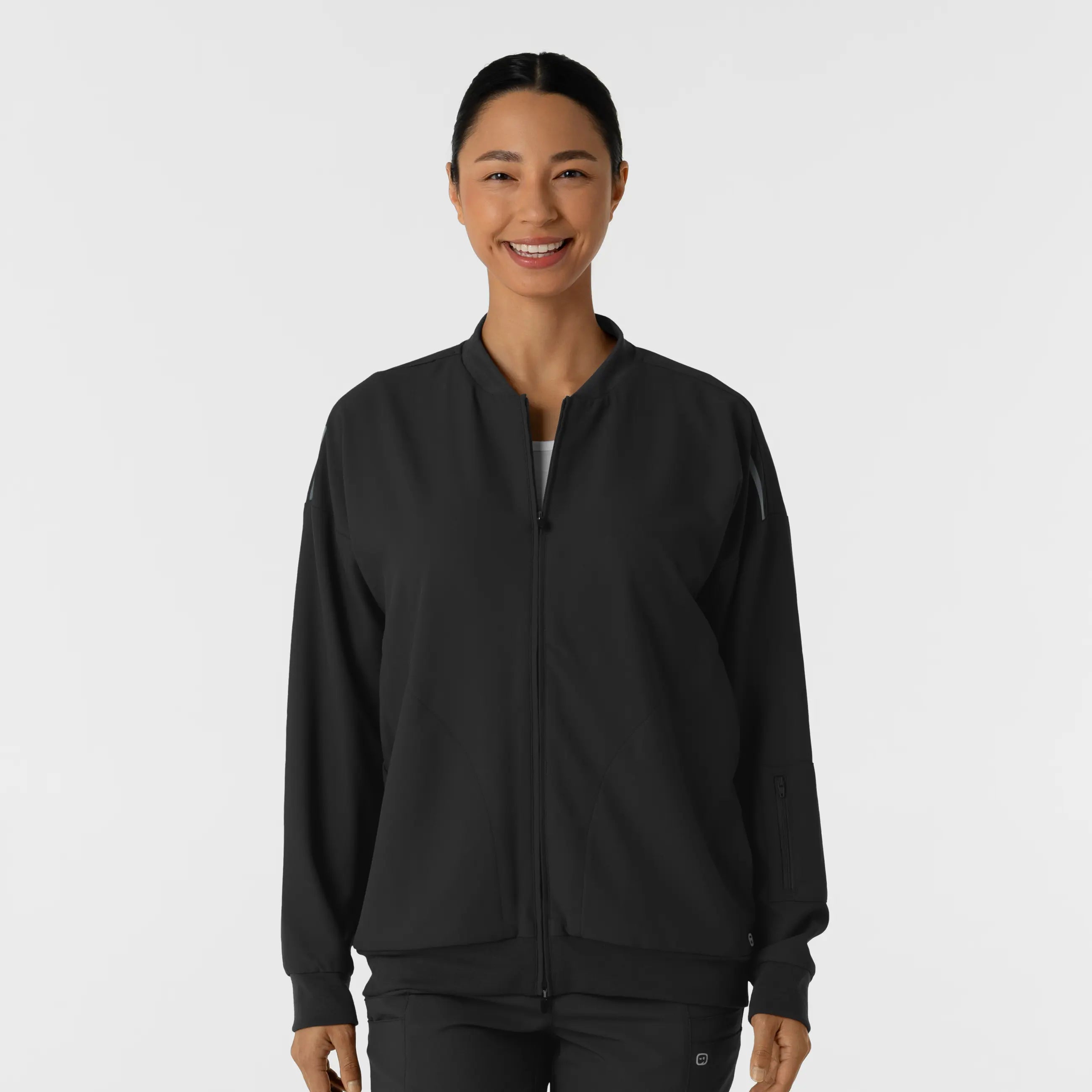 Wink Women's Bomber Scrub Jacket - Black Corduroy Jacket Velvet Jacket Brocade Jacket Wink Women's Bomber Scrub Jacket - Black Corduroy Jacket Velvet Jacket Brocade Jacket