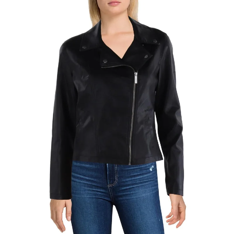 Z Supply Womens Trina Faux Leather Short Motorcycle Jacket Nylon Jacket Polyester Jacket Spandex Jacket Z Supply Womens Trina Faux Leather Short Motorcycle Jacket Nylon Jacket Polyester Jacket Spandex Jacket