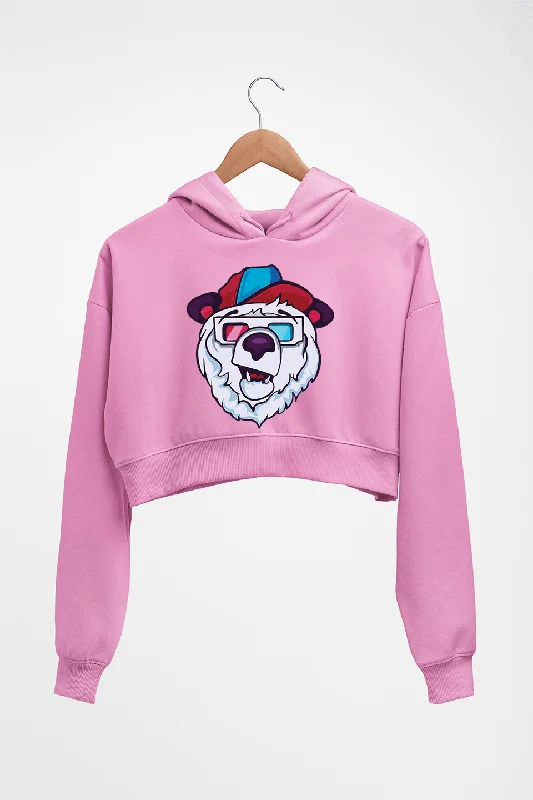 Bear Crop HOODIE FOR WOMEN Hoodie with Oversized Fit Loose Comfortable