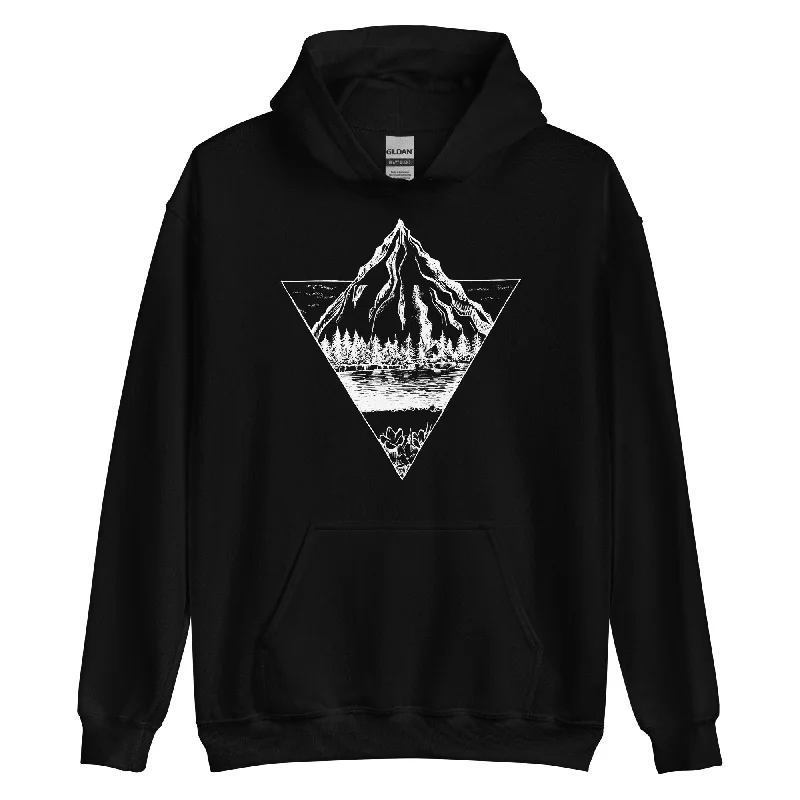 Berg - Geometrisch - Unisex Hoodie Hoodie with Reflective Safety Nightwear