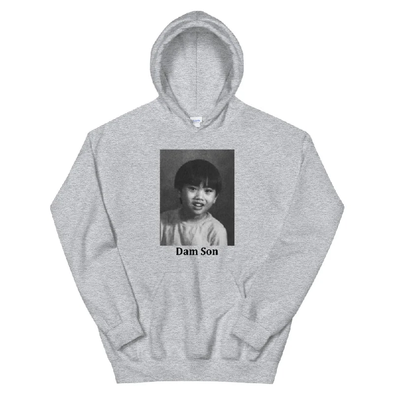 Dam Son Unisex Hoodie Hoodie with Tie-Dye Psychedelic Retro
