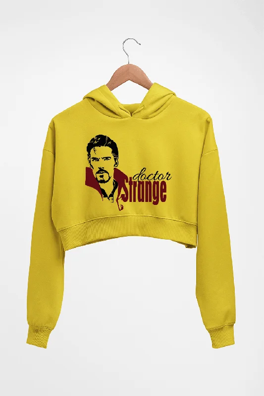 Doctor Strange Superhero Crop HOODIE FOR WOMEN Hoodie with Distressed Vintage Worn