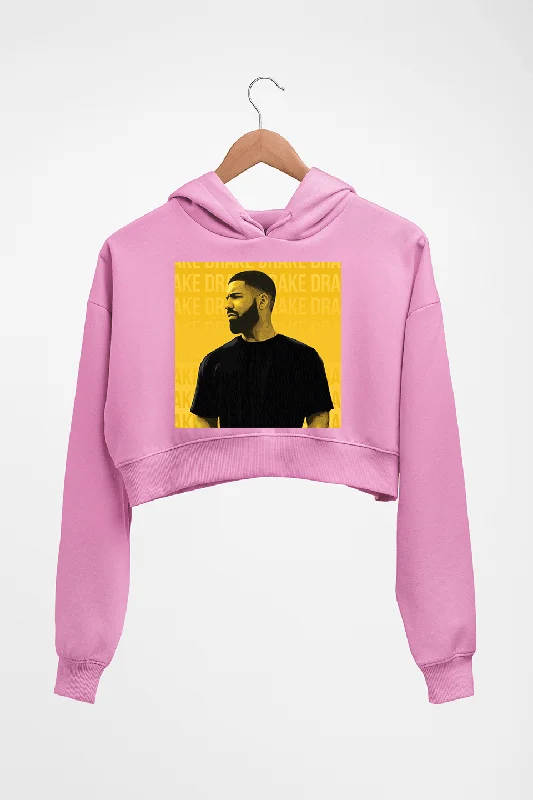 Drake Crop HOODIE FOR WOMEN Hoodie with Stripes Bold Sporty
