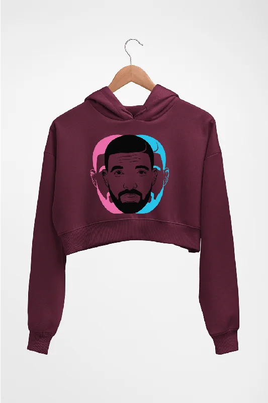 Drake Crop HOODIE FOR WOMEN Hoodie with Fur Luxurious Winter