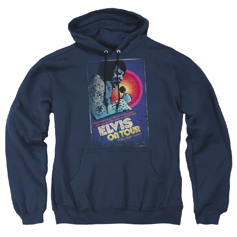 Elvis Presley On Tour Poster - Pullover Hoodie