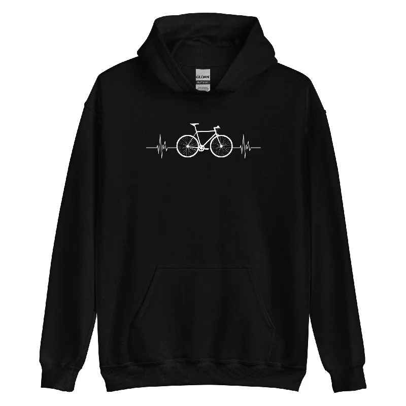 Fahrrad Herzschlag - Unisex Hoodie Hoodie with Pattern Geometric Abstract