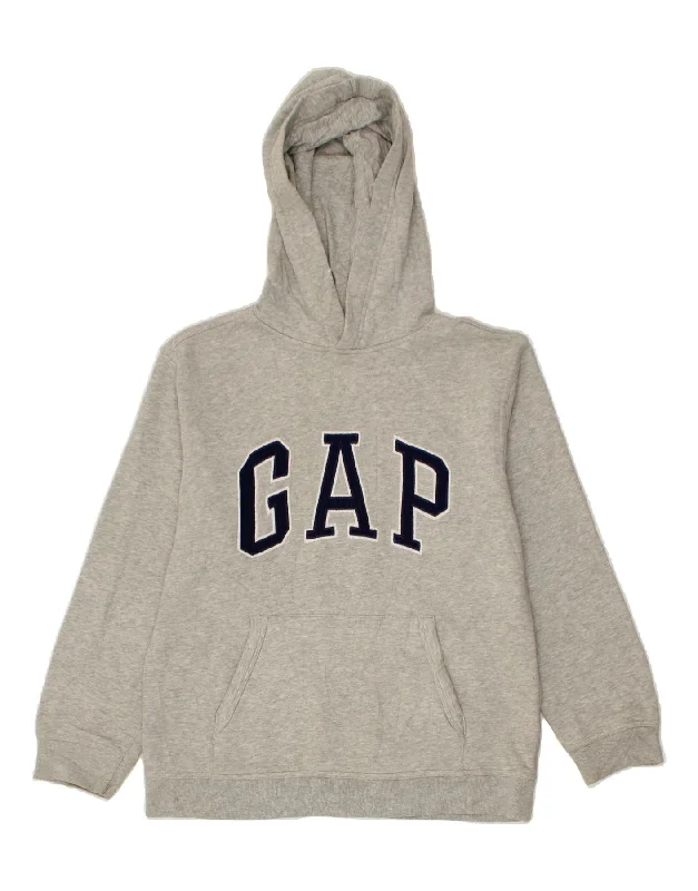 GAP Boys Graphic Hoodie Jumper 12-13 Years Grey Cotton Hoodie with Patch Decorative Personalized GAP Boys Graphic Hoodie Jumper 12-13 Years Grey Cotton Hoodie with Patch Decorative Personalized