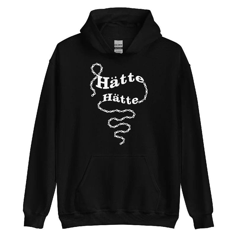 Hätte Hätte Fahrradkette - Unisex Hoodie Hoodie with Belted Waist Structured Tailored Hätte Hätte Fahrradkette - Unisex Hoodie Hoodie with Belted Waist Structured Tailored