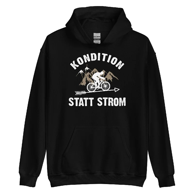 Kondition Statt Strom - Unisex Hoodie Hoodie with Strings Custom Fit Adjustable
