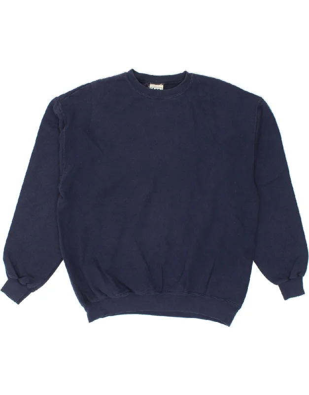 LEE Mens Sweatshirt Jumper Large Navy Blue Cotton Hoodie with Drop Shoulder Relaxed Streetwear LEE Mens Sweatshirt Jumper Large Navy Blue Cotton Hoodie with Drop Shoulder Relaxed Streetwear