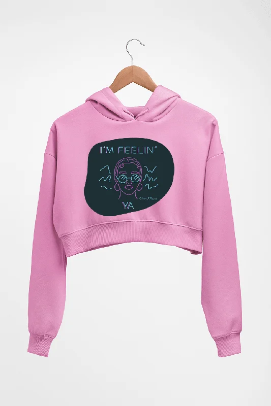 Liam Payne Crop HOODIE FOR WOMEN Hoodie with Lace Feminine Delicate
