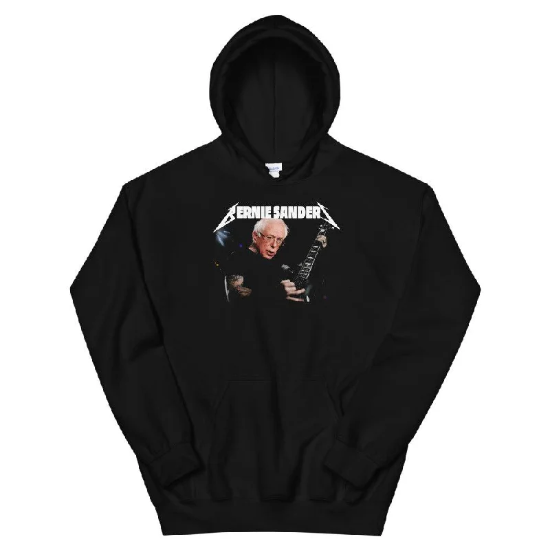Metal Bernie Unisex Hoodie Hoodie with Frayed Bohemian Relaxed
