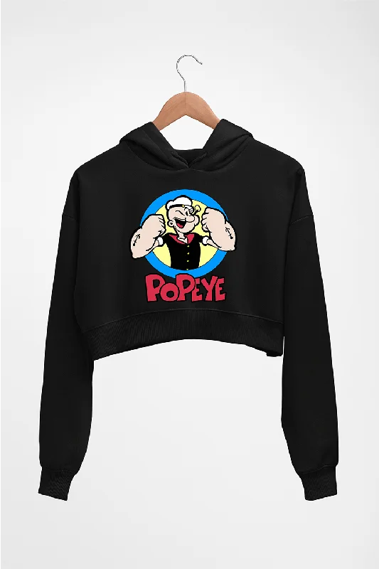 Popeye Crop HOODIE FOR WOMEN Hoodie with Lining Warm Insulated