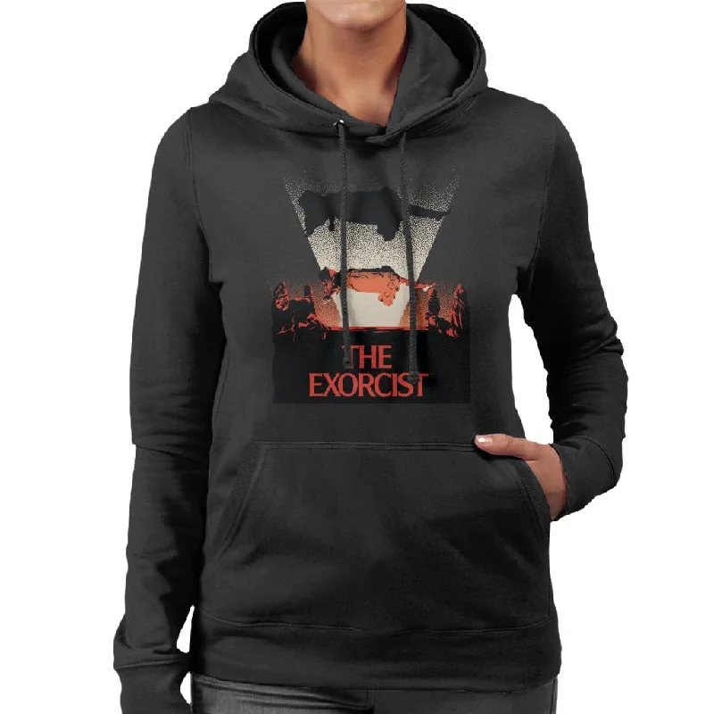 The Exorcist Levitation Women's Hooded Sweatshirt Hoodie with Emblem Brand Identity