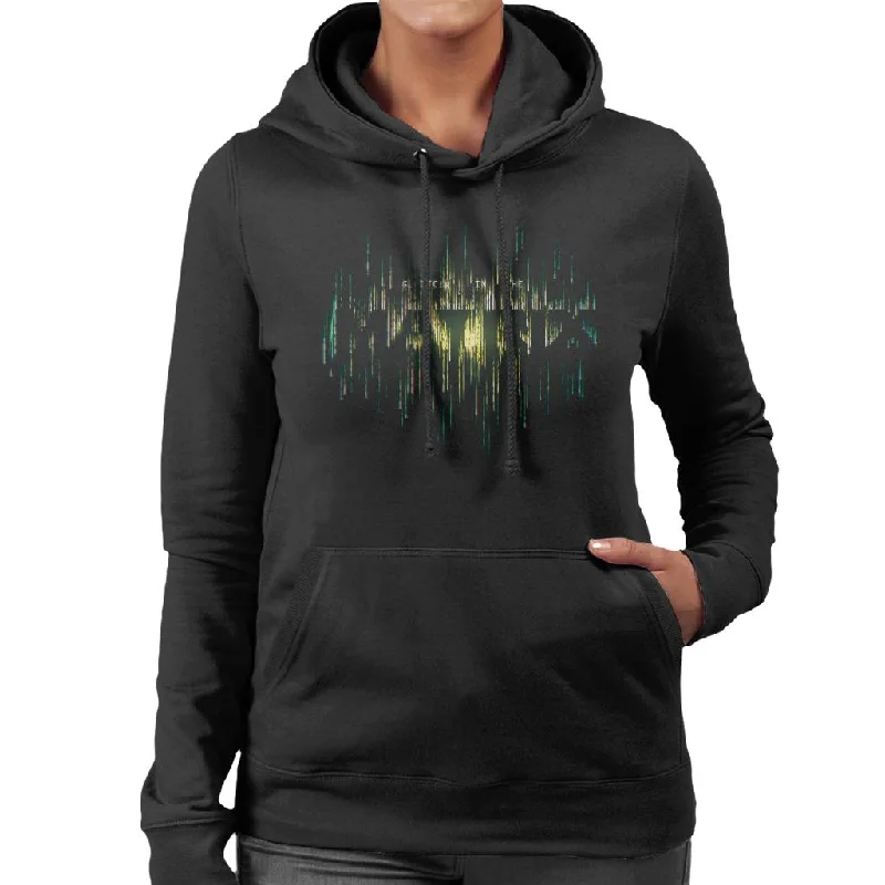 The Matrix Resurrections Glitch In The Matrix Women's Hooded Sweatshirt Hoodie with Back Slit Movement Comfort The Matrix Resurrections Glitch In The Matrix Women's Hooded Sweatshirt Hoodie with Back Slit Movement Comfort