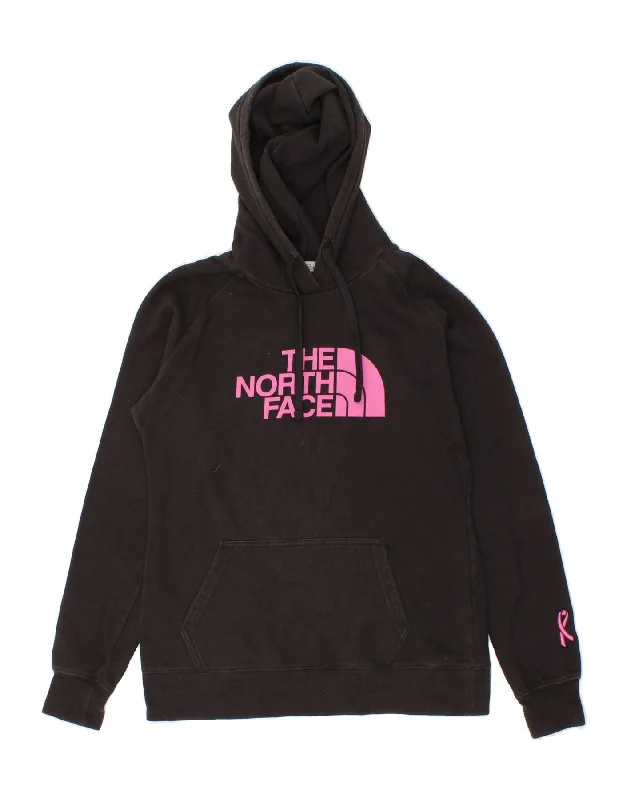 THE NORTH FACE Womens Graphic Hoodie Jumper UK 10 Small Black Cotton Hoodie with Bell Sleeves Flared Feminine THE NORTH FACE Womens Graphic Hoodie Jumper UK 10 Small Black Cotton Hoodie with Bell Sleeves Flared Feminine
