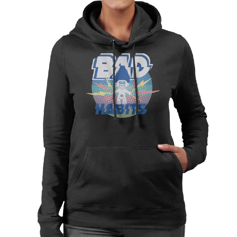 Trolls Bad Habits Lightning Women's Hooded Sweatshirt Hoodie with Embroidery Detailed Premium Trolls Bad Habits Lightning Women's Hooded Sweatshirt Hoodie with Embroidery Detailed Premium