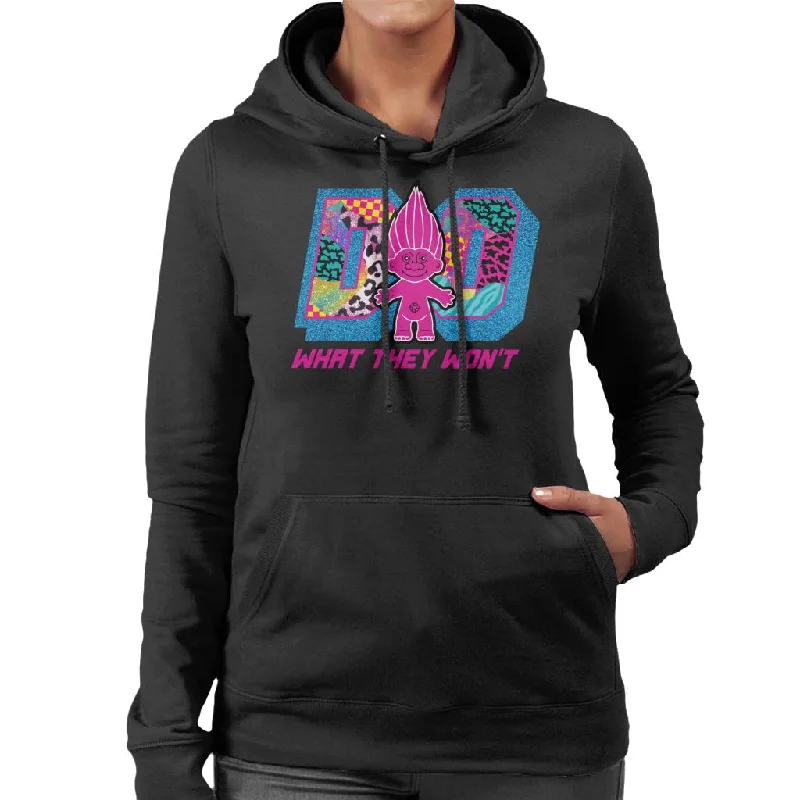 Trolls Do What They Wont Cosmic Shine Women's Hooded Sweatshirt Cotton Hoodie Fleece Lining Warmth Trolls Do What They Wont Cosmic Shine Women's Hooded Sweatshirt Cotton Hoodie Fleece Lining Warmth