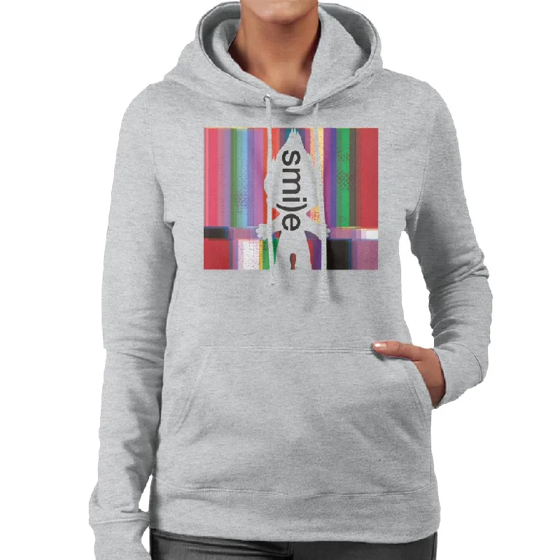 Trolls Silhouette Smile Women's Hooded Sweatshirt Hoodie with Double Zipper Versatile Adjustable Trolls Silhouette Smile Women's Hooded Sweatshirt Hoodie with Double Zipper Versatile Adjustable