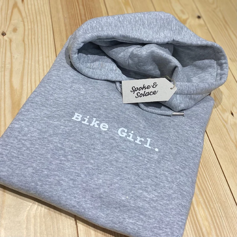 Bike Girl Hoodie (w) Hoodie with Pastel Soft Subtle