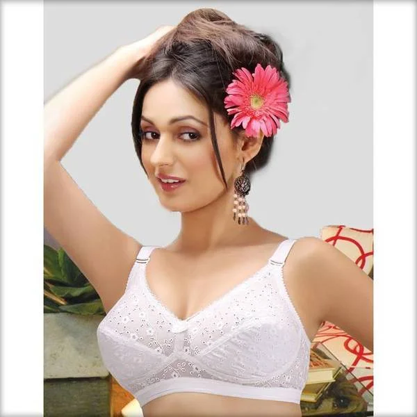Dasy Bra - Tulip Bra - Cotton Bra - Non Padded Non Wired Bra Seamless Sports Bra