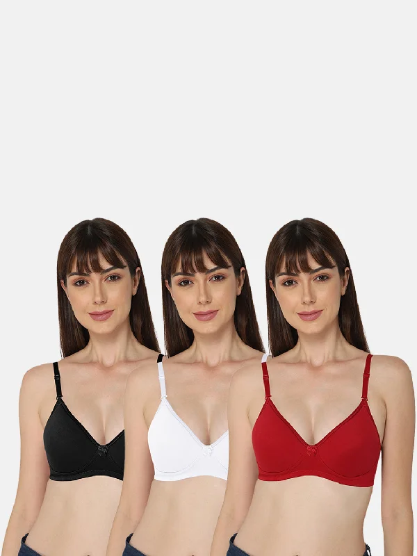 Intimacy Everyday-Bra Special Combo Pack - EC06 - C40 High-Cut Bra Design